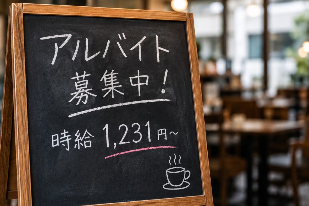 最低賃金と海の幸カレー、フィッシュフライ付き